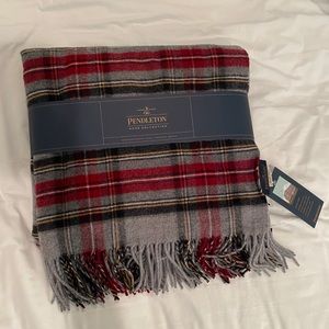 Pendleton Plaid 5th Avenue 100% Merino Wool Throw